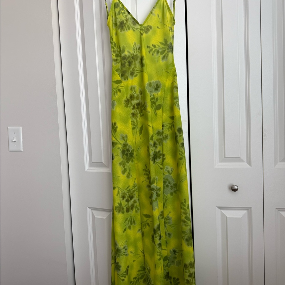 Zara Green Sleeveless Maxi Dress